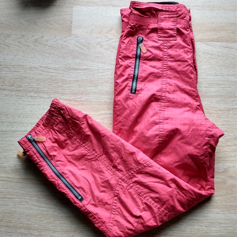 Vintage Luhta Snow/Ski Pants Zip Pocket Red Women